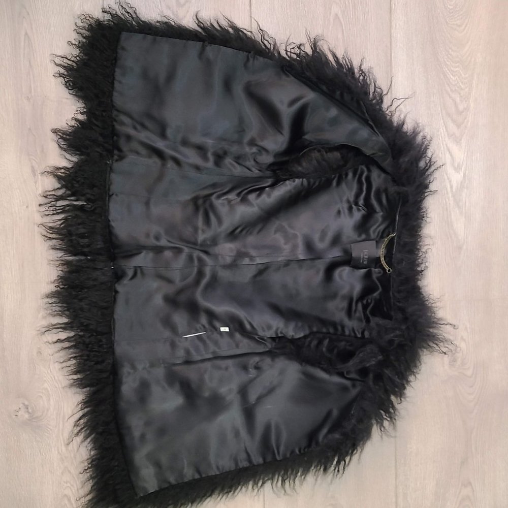 J Crew Collection - 100% Real Sheepskin Fur Vest - Picture 2 of 5